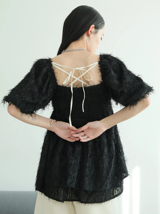 LADYMADE（レディメイド）｜ フリンジジャガードブラウス アイテムの