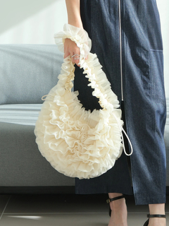 LADYMADE(レディメイド) |ラメチュールフリルドロストバッグ