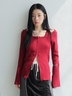 LADYMADE(レディメイド)通販 | フロントジップレイヤードニット