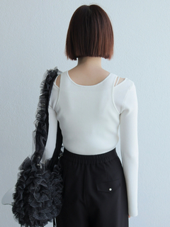 LADYMADE(レディメイド) |フロントジップレイヤードニット