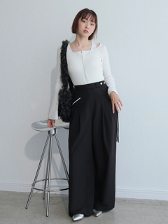 LADYMADE(レディメイド) |フロントジップレイヤードニット