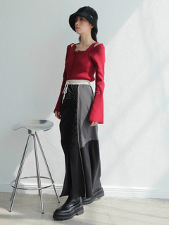 LADYMADE(レディメイド) |フロントジップレイヤードニット