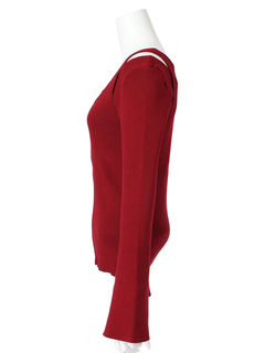 LADYMADE(レディメイド) |フロントジップレイヤードニット