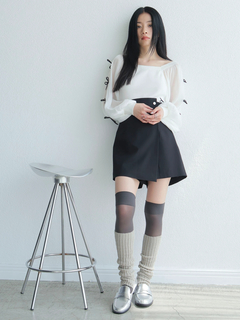 LADYMADE(レディメイド) |リボンスリーブドッキングニット
