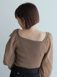 LADYMADE(レディメイド) |リボンスリーブドッキングニット
