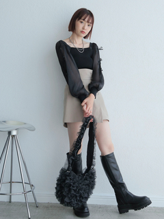 LADYMADE(レディメイド) |リボンスリーブドッキングニット