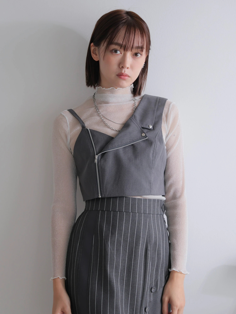 LADYMADE(レディメイド) |ライダースアシメビスチェ
