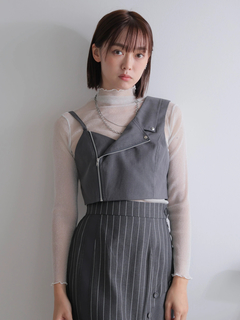 LADYMADE(レディメイド) |ライダースアシメビスチェ