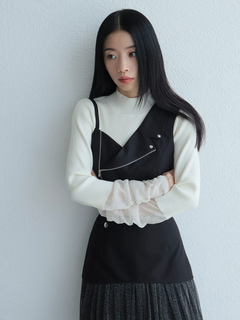 LADYMADE(レディメイド) |ライダースアシメビスチェ