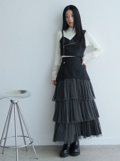 LADYMADE(レディメイド) |ライダースアシメビスチェ