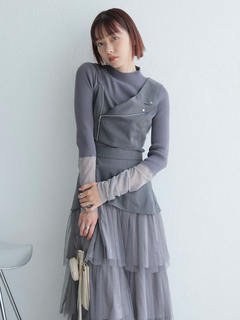LADYMADE(レディメイド) |ライダースアシメビスチェ