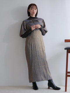 LADYMADE(レディメイド) |メタリックリボンボレロ×キャミワンピースセット