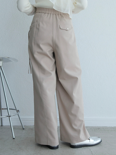 LADYMADE(レディメイド) |アシメリボンポケットタックワイドパンツ