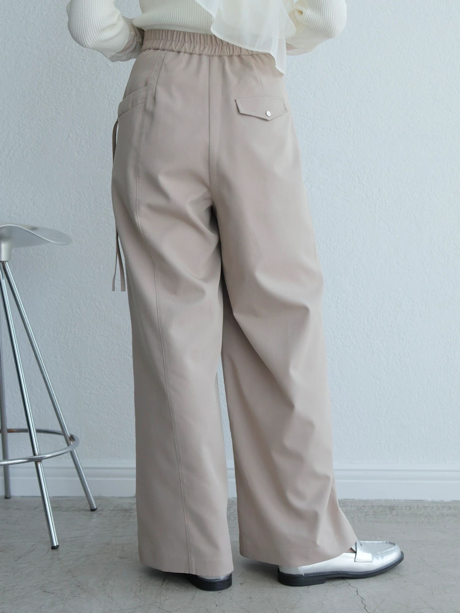 3色 ワイド パンツ タック入り アシメ きれいめ カジュアル派 ♪ さらさら3タックワイドパンツ | おしゃれな大人レディース
