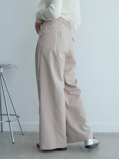 LADYMADE(レディメイド) |アシメリボンポケットタックワイドパンツ