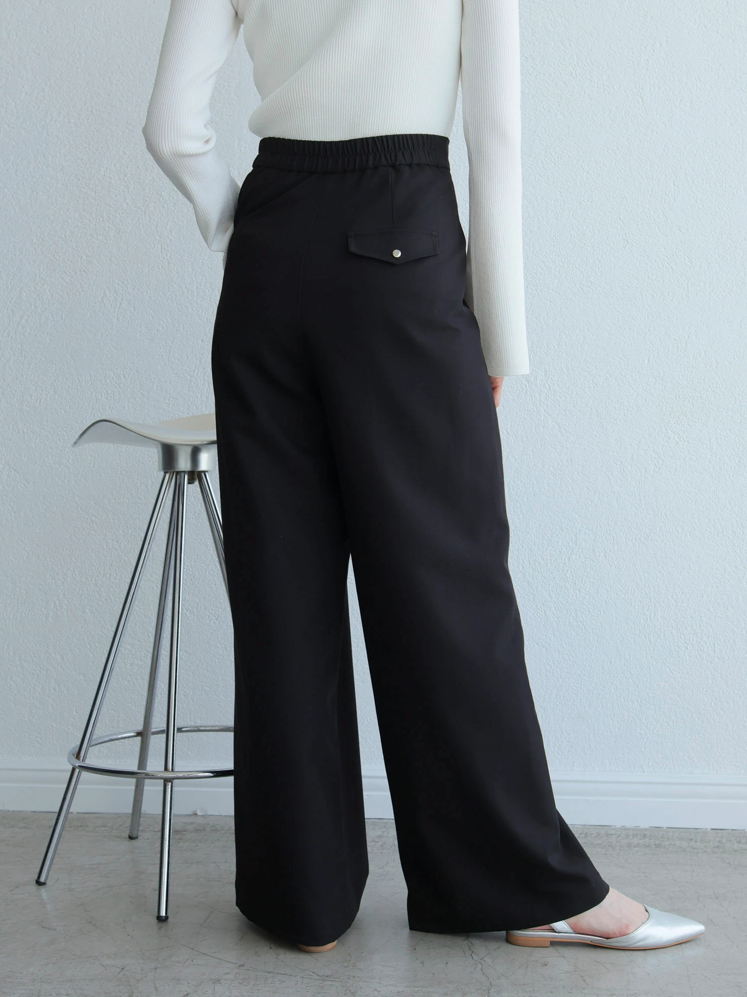 LADYMADE（レディメイド）｜ アシメリボンポケットタックワイド