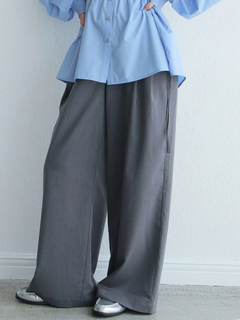 LADYMADE(レディメイド) |アシメリボンポケットタックワイドパンツ