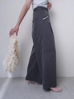 LADYMADE(レディメイド) |アシメリボンポケットタックワイドパンツ