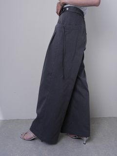 LADYMADE(レディメイド) |アシメリボンポケットタックワイドパンツ