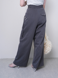 LADYMADE(レディメイド) |アシメリボンポケットタックワイドパンツ