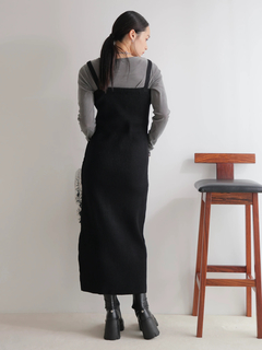 LADYMADE(レディメイド) |フロントジップラメニットジャンスカ