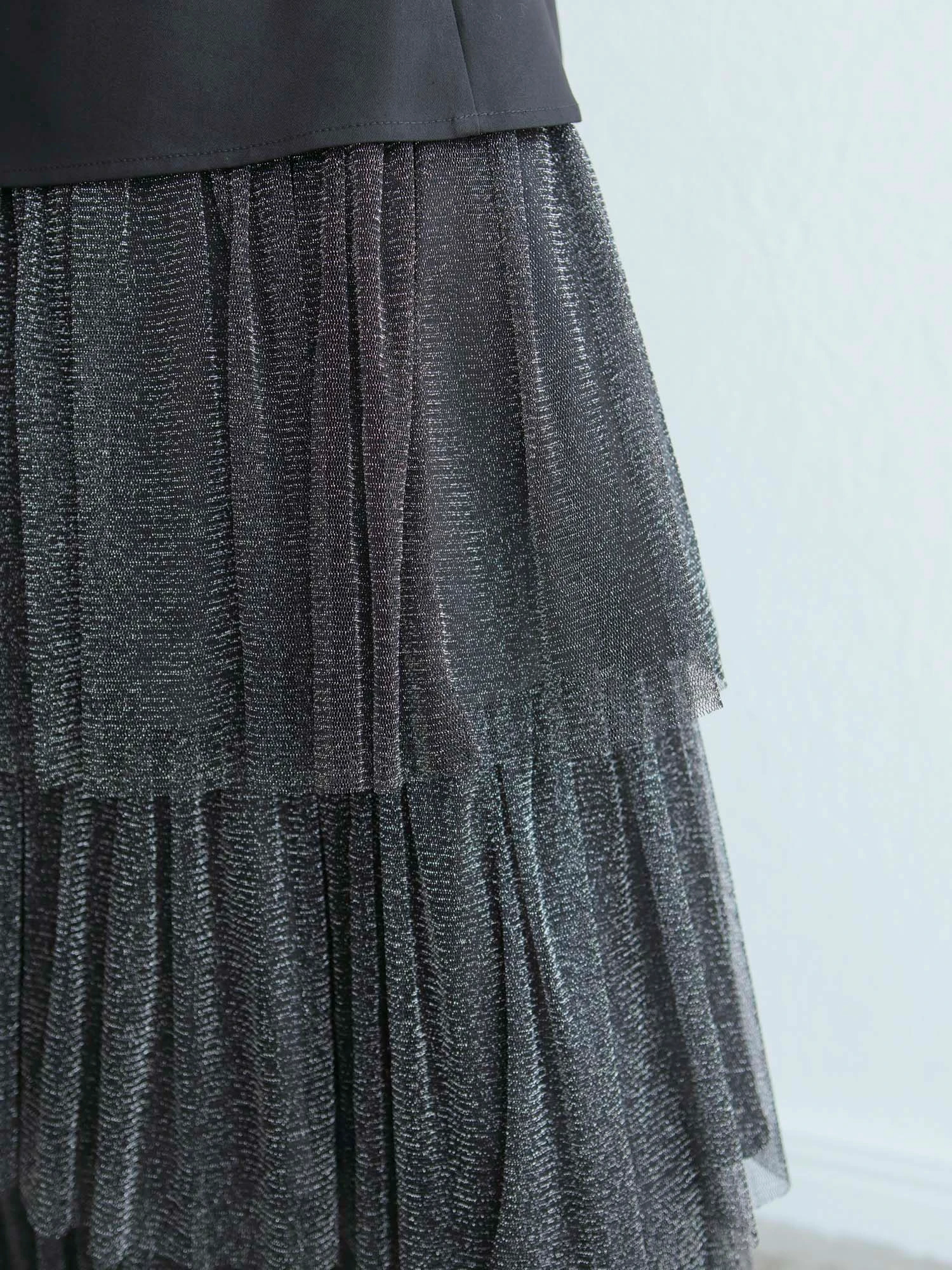 ◆送料・関税無料◆BCBGMAXAZRIA ティアード チュールスカート ペチコート付きシアーチュールスカート[240317][品番