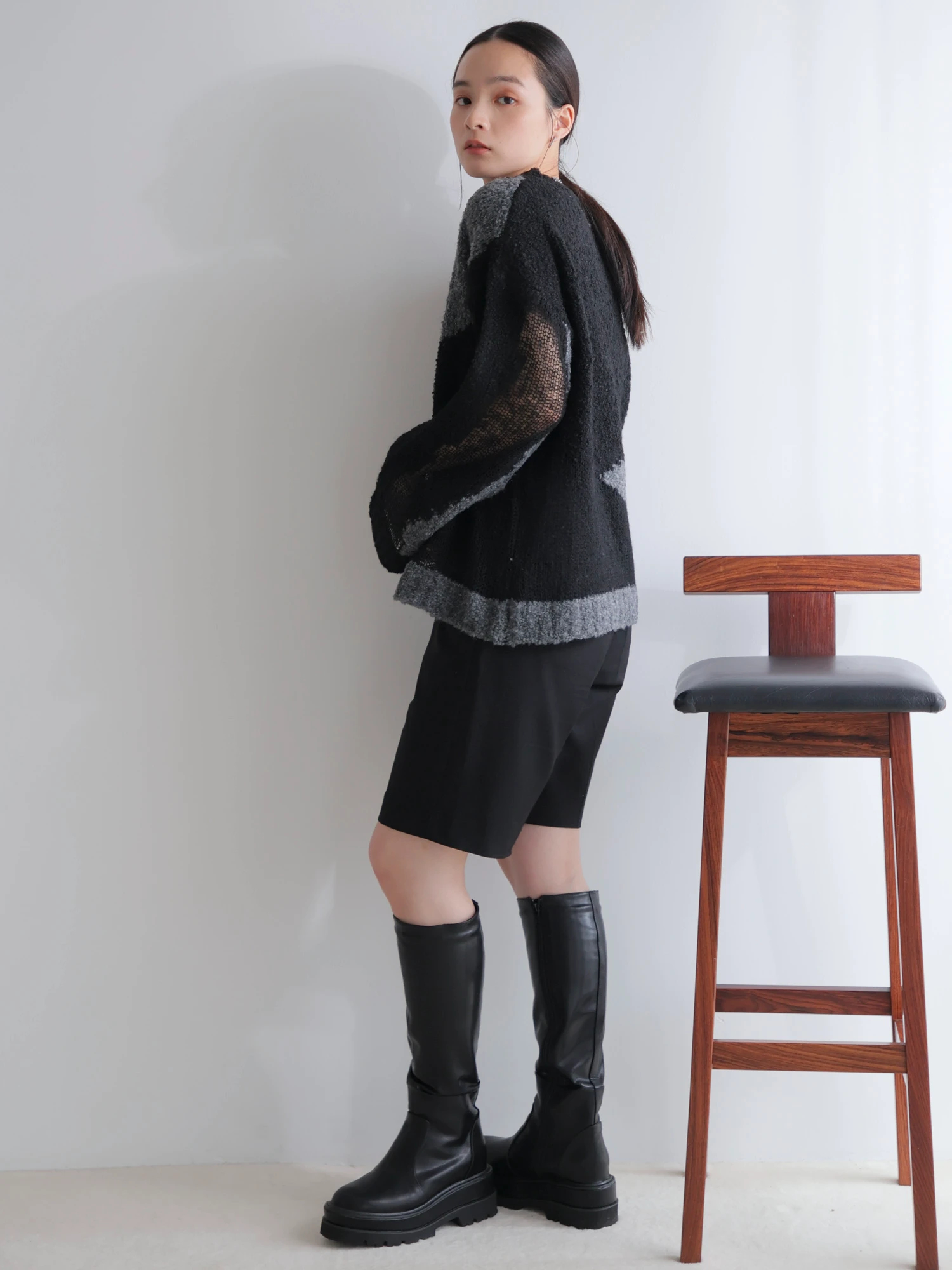 LADYMADE（レディメイド）｜ シアーモヘアブロッキングニット アイテム