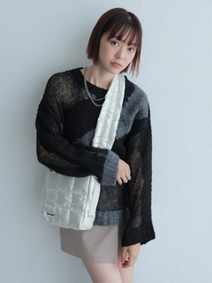 LADYMADE(レディメイド) |シアーモヘアブロッキングニット