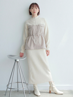 LADYMADE(レディメイド) |ワークポケットドッキングニットワンピース