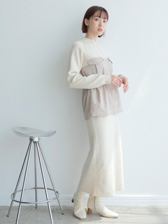 LADYMADE(レディメイド) |ワークポケットドッキングニットワンピース