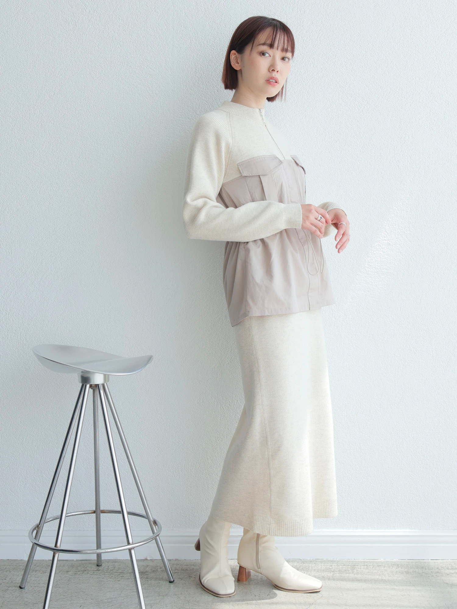 LADYMADE（レディメイド）｜ ワークポケットドッキングニット