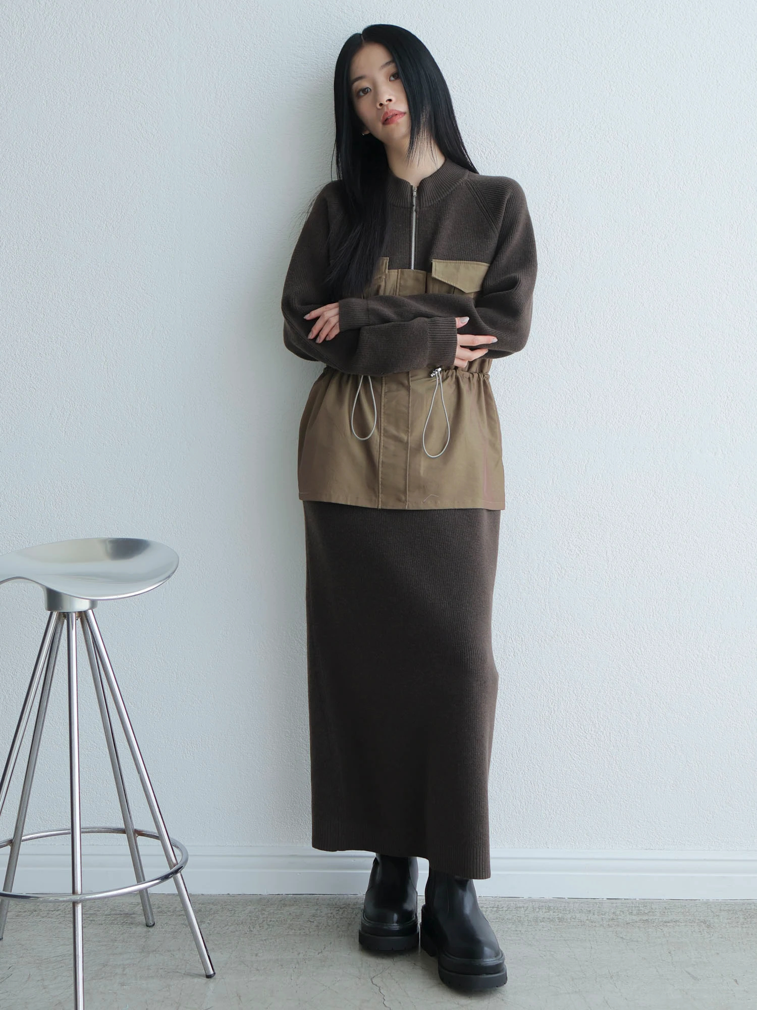 LADYMADE（レディメイド）｜ ワークポケットドッキングニット