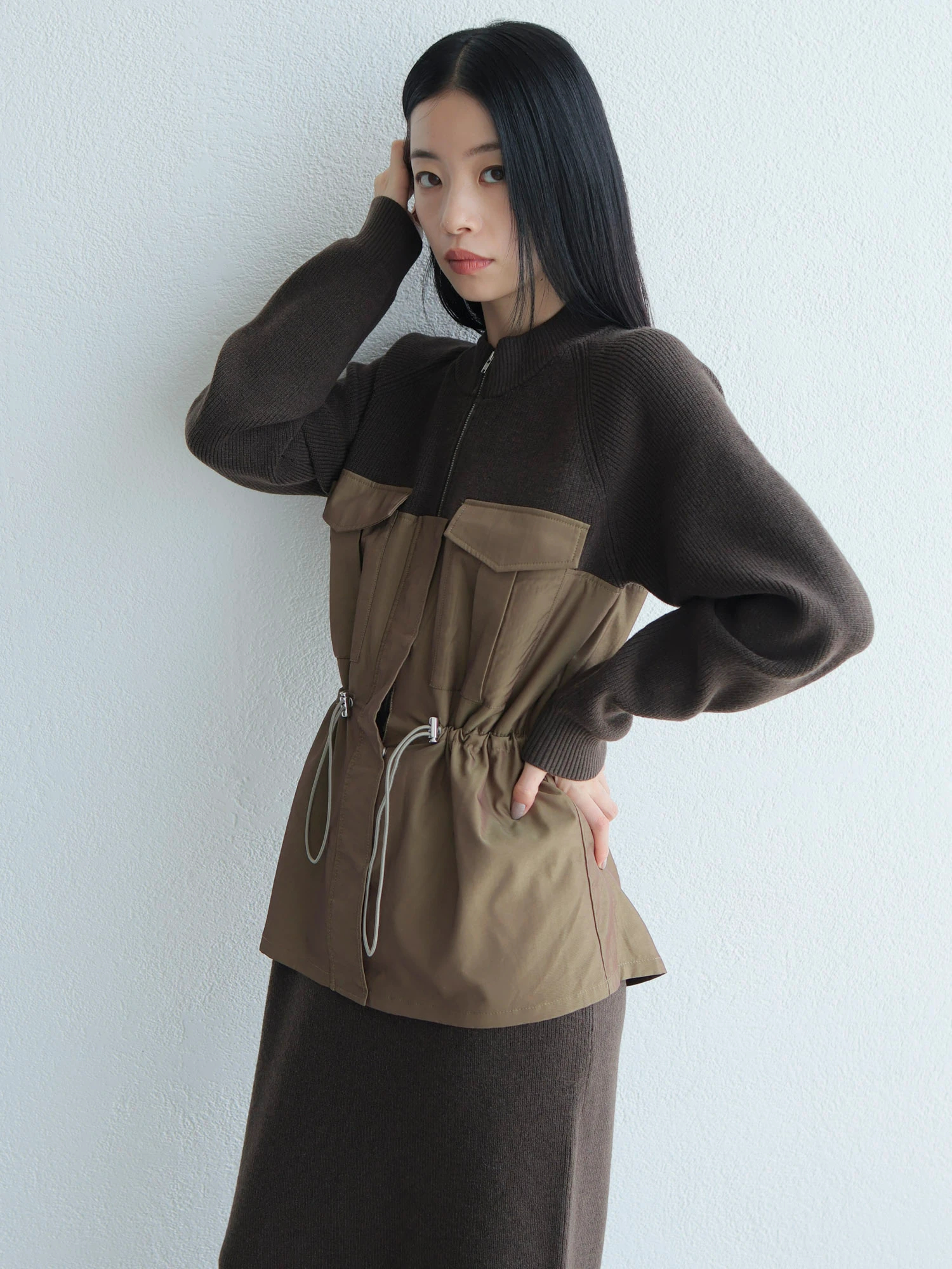 LADYMADE（レディメイド）｜ ワークポケットドッキングニット