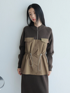 LADYMADE(レディメイド) |ワークポケットドッキングニットワンピース