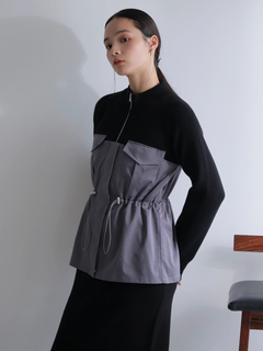 LADYMADE(レディメイド) |ワークポケットドッキングニットワンピース