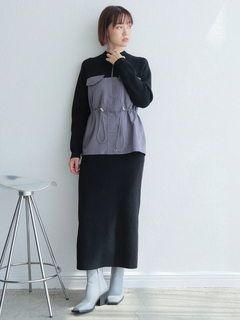 LADYMADE(レディメイド) |ワークポケットドッキングニットワンピース