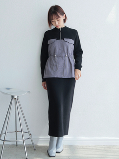 LADYMADE(レディメイド) |ワークポケットドッキングニットワンピース