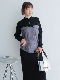 LADYMADE(レディメイド) |ワークポケットドッキングニットワンピース