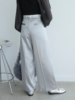 LADYMADE(レディメイド) |レイヤードウエストメタリックタックパンツ