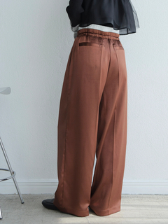 LADYMADE(レディメイド) |レイヤードウエストメタリックタックパンツ