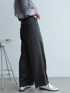 LADYMADE(レディメイド) |レイヤードウエストメタリックタックパンツ