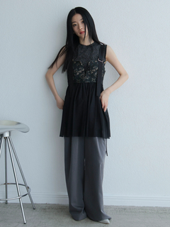 LADYMADE(レディメイド) |メタリックチュールキャミトップス
