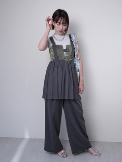 LADYMADE(レディメイド) |メタリックチュールキャミトップス