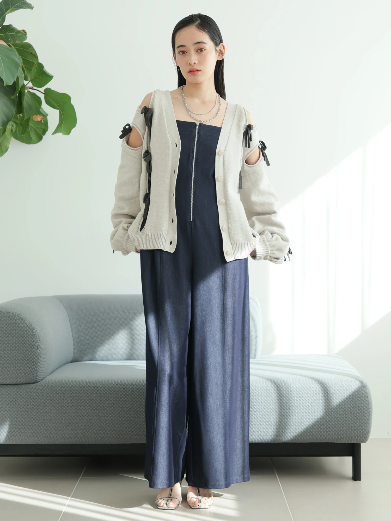 LADYMADE（レディメイド）｜ ホールリボンニットカーディガン