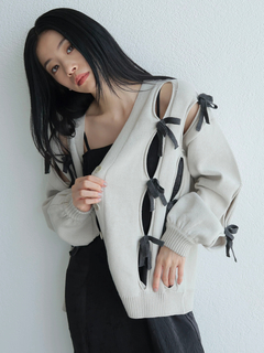 LADYMADE(レディメイド) |ホールリボンニットカーディガン