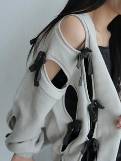 LADYMADE(レディメイド) |ホールリボンニットカーディガン