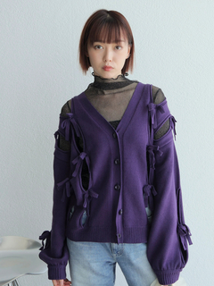 LADYMADE(レディメイド) |ホールリボンニットカーディガン