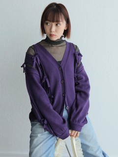 LADYMADE(レディメイド) |ホールリボンニットカーディガン