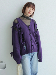LADYMADE(レディメイド) |ホールリボンニットカーディガン
