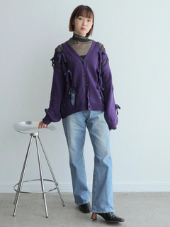 LADYMADE(レディメイド) |ホールリボンニットカーディガン